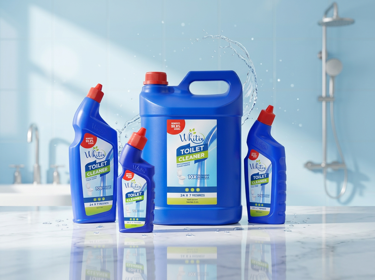 Whitix Toilet Cleaner — premium product photography